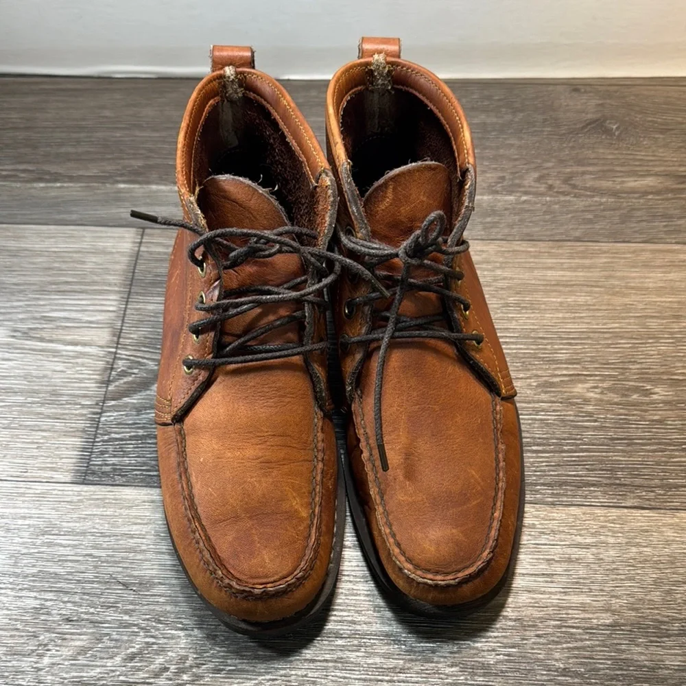 Vintage Gokey company Brown Leather Ankle Boots men’s 9 (s21)